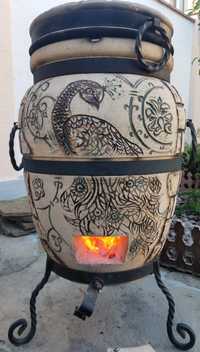 Тандыр - печь   с защитным чехлом