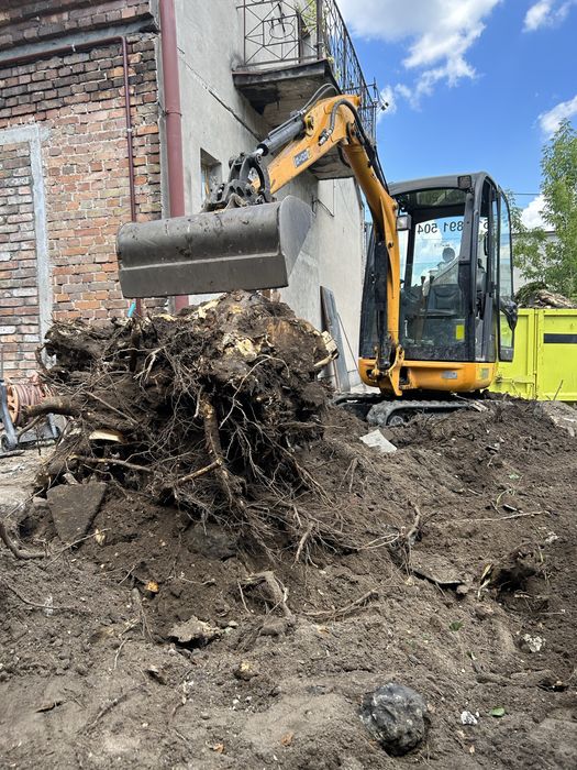 Usługi koparko ładowarką, minikoparka, wywrotka 3.5t,  prace ziemne