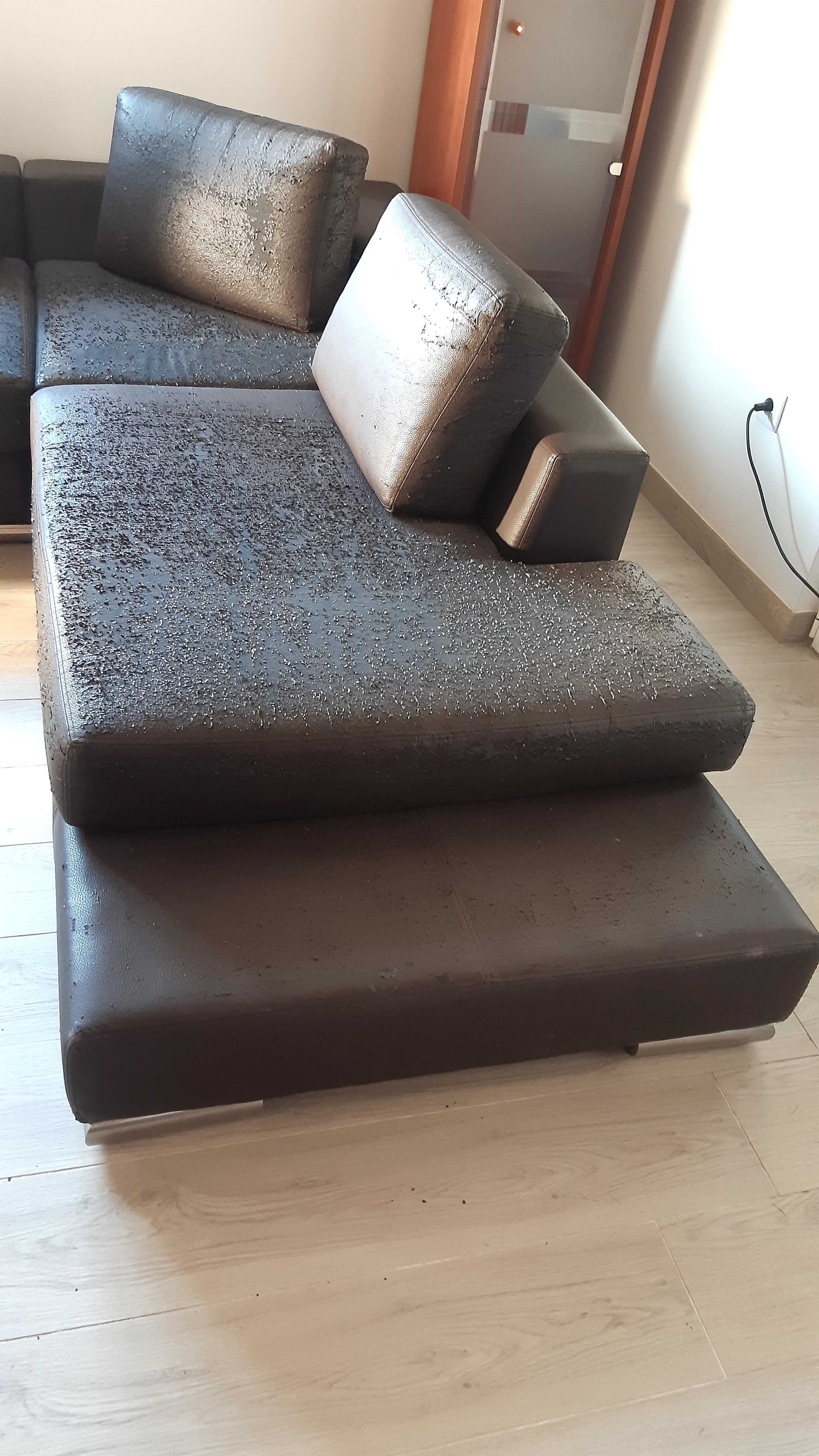 Sofá de canto c/chaise longue