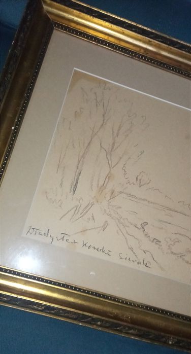 Rysunek ołówkiem Władysław Korecki .