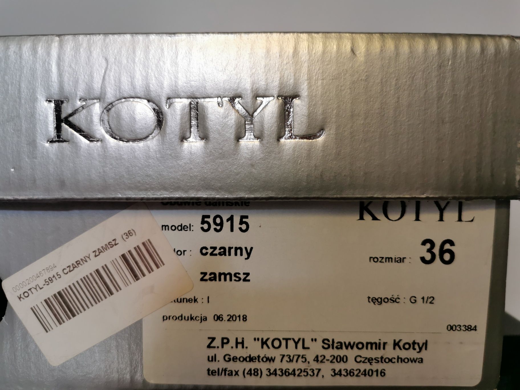 Sandały czarne Kotyl rozm. 36