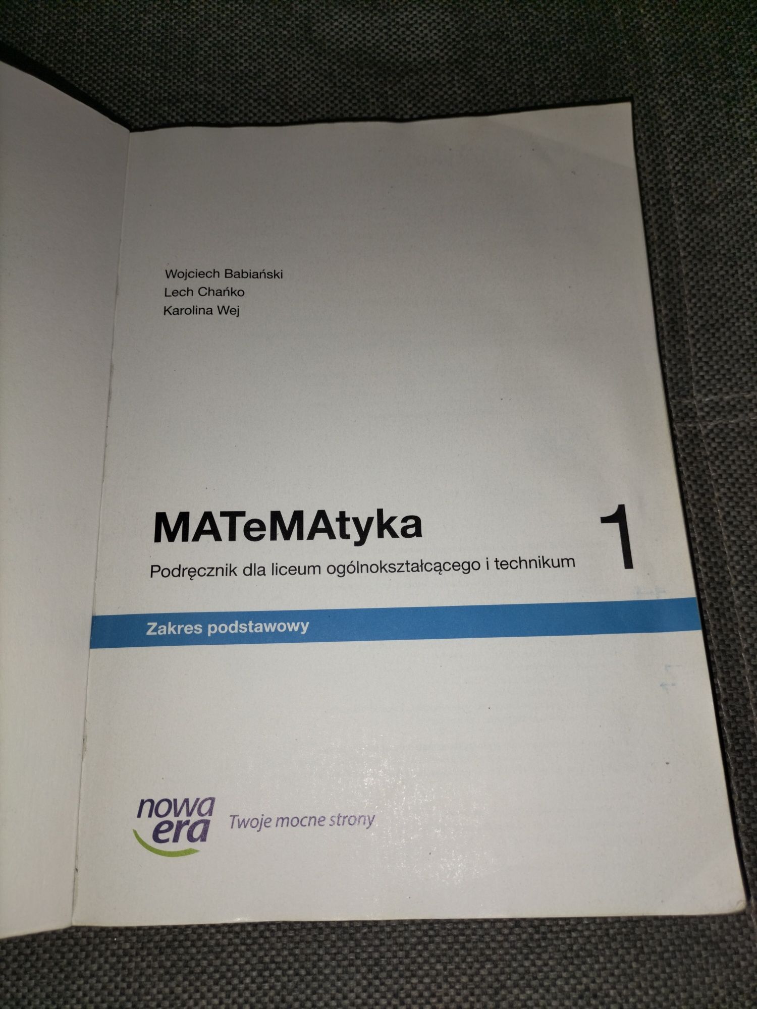 Podręcznik Matematyka 1