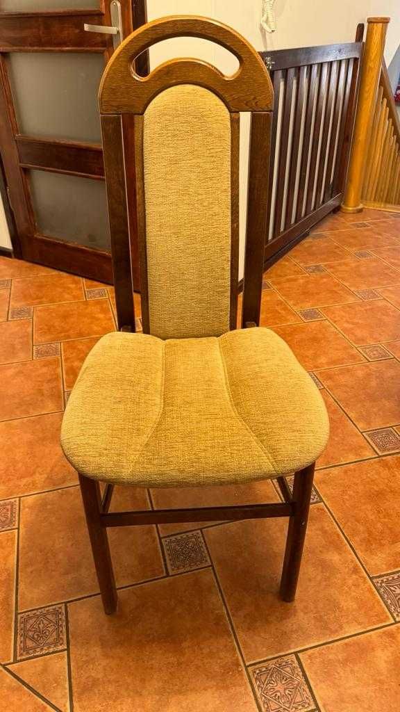 Krzesło dębowe / tapicerowane - 6 sztuk