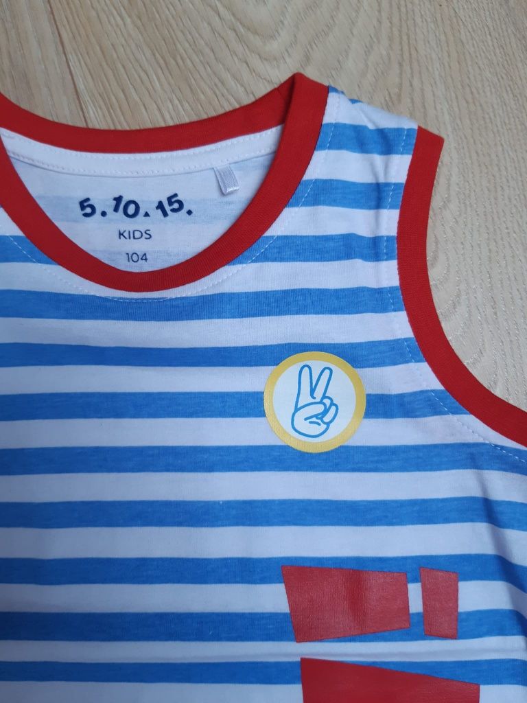 T-shirty 5 10 15 r.  104 koszulki chłopięce nowe