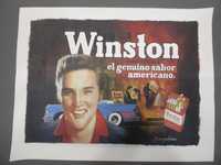 Obra de Arte - Elvis Presley - Vintage Winston Advertising Poster 1ªEd