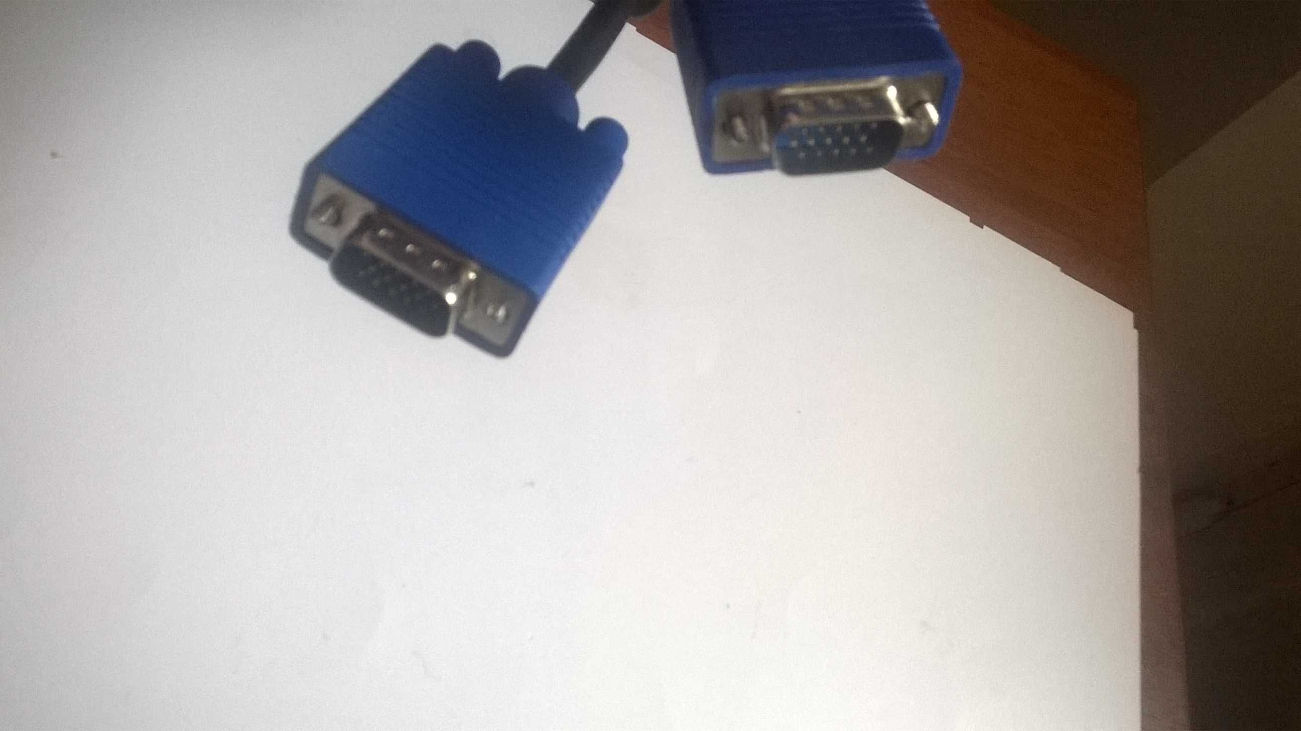 Кабель питания 1.5м и VGA кабель 1.8м для монитора одним лотом