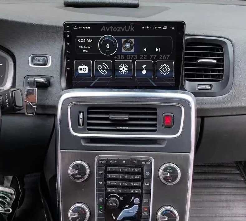 Магнитола S60 V60 Volvo S 60 V 60 XC70 USB 2 дин С60 CarPlay Android