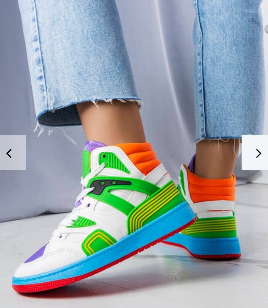 Buty sportowe sneakersy zielone r. 36