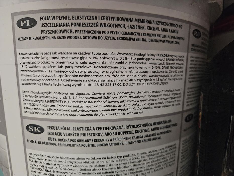 Folia w Płynie hydroizolacja 15kg