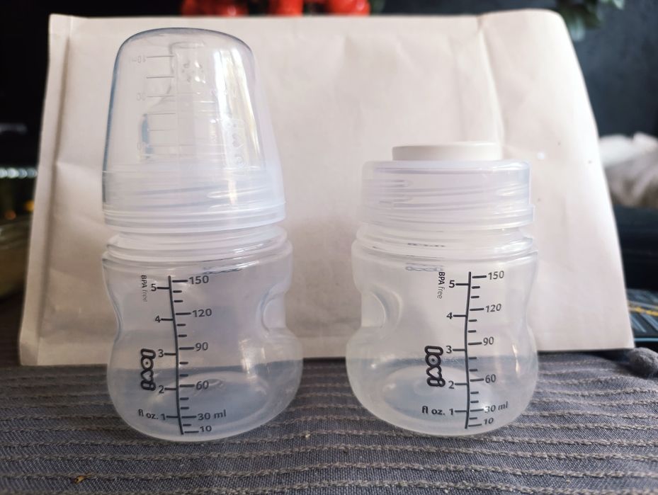 Zestaw 2 x plastikowa butelka Lovi Medical+ 150ml smoczek mini 0+