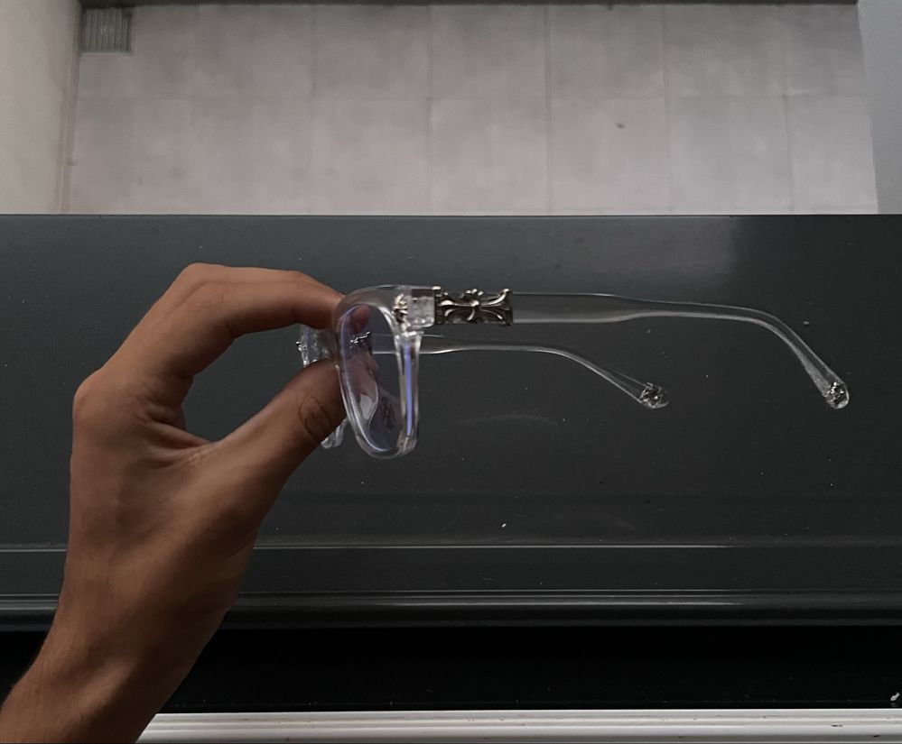 Oculos transparentes Chrome Hearts