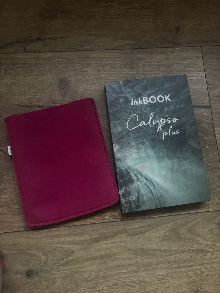 Inkbook calypso plus różowy + etui