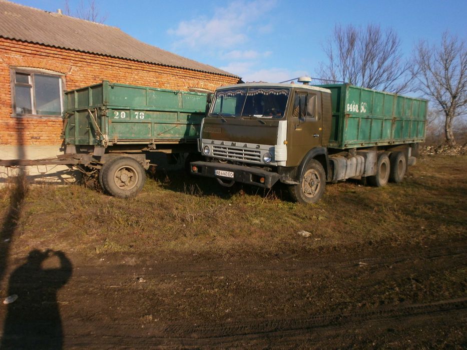 КАМАЗ 53212 самоскид з причіпом