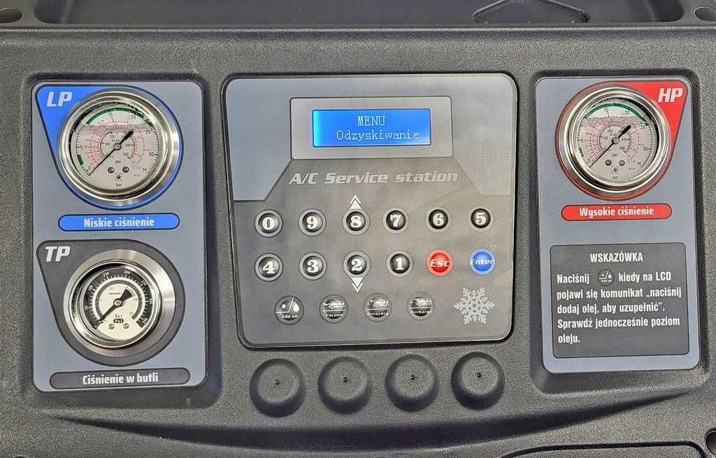 Stacja Klimatyzacji  GRUBBER AC680 R134A /  R1234yf BLOKADA WAGI