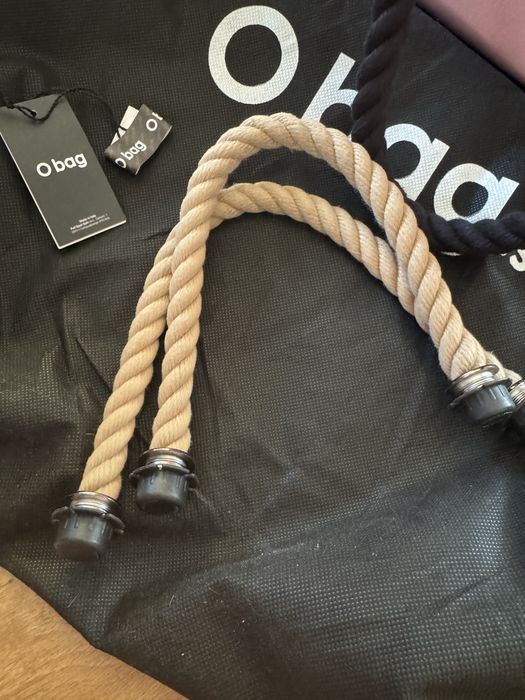 Duza torebka O bag, pudrowy roz, 2 rodzaje uchwytow, wklad bezowy