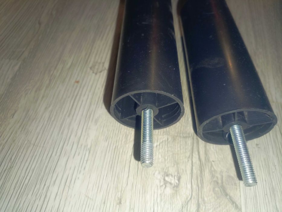 2 czarne nogi do mebli 13cm