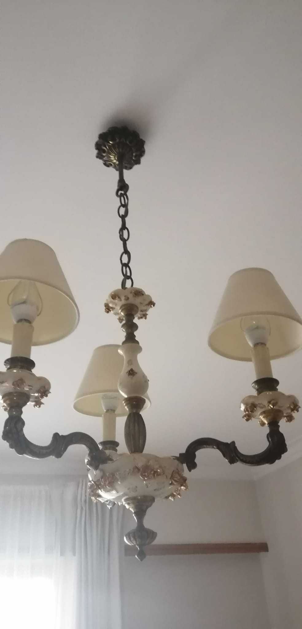 Candeeiro vintage 3 lâmpadas