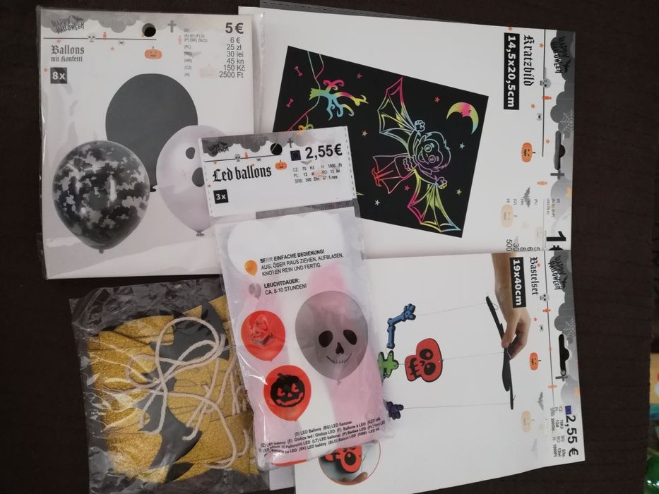 Zestaw 2 Halloween. Szczegóły w opisie. Wszystko nowe.
