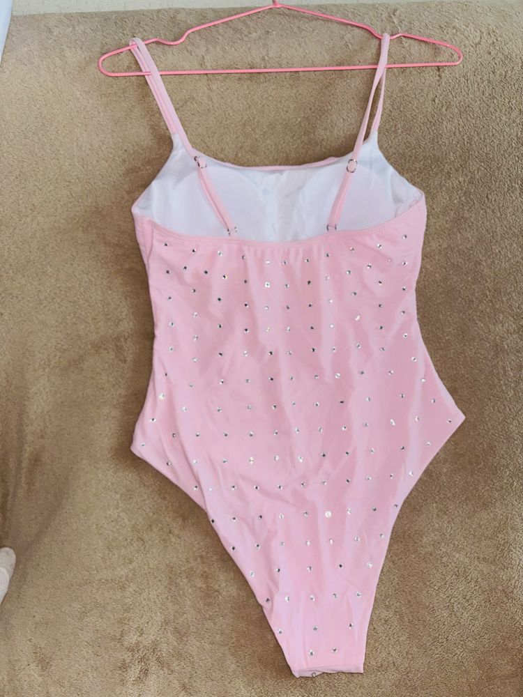 Купальник зі стразами S M/ Купальник рожевий / Купальник Swimbydi