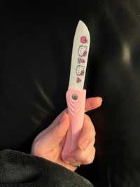 Канцелярский Нож складной розовый с рисунком hello kitty ножик