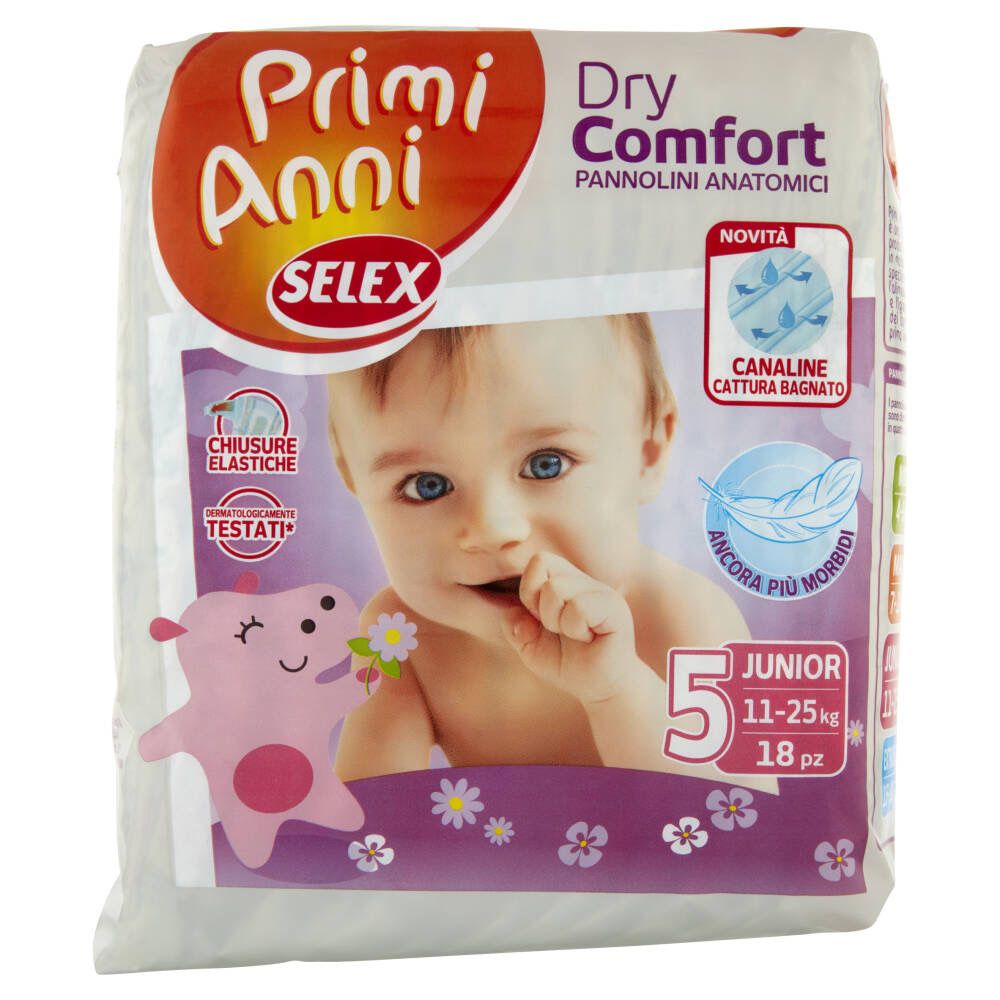 Підгузки Selex First Years Baby Dry Comfort Junior 11-25 кг 18 шт