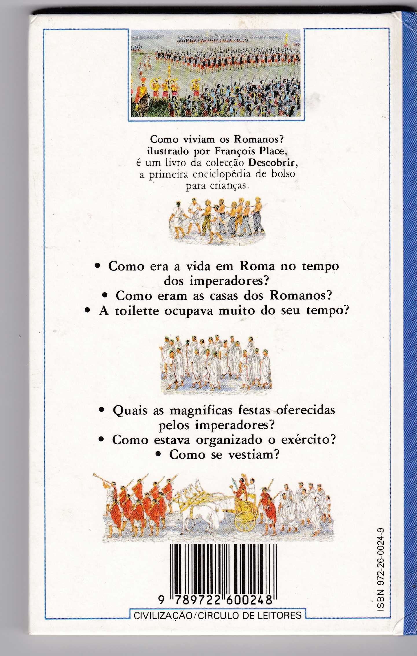 Como viviam os Romanos e outros livros juvenis - vários preços