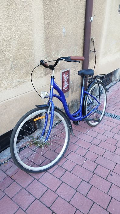 Rower damka niebieski praktycznie nowy