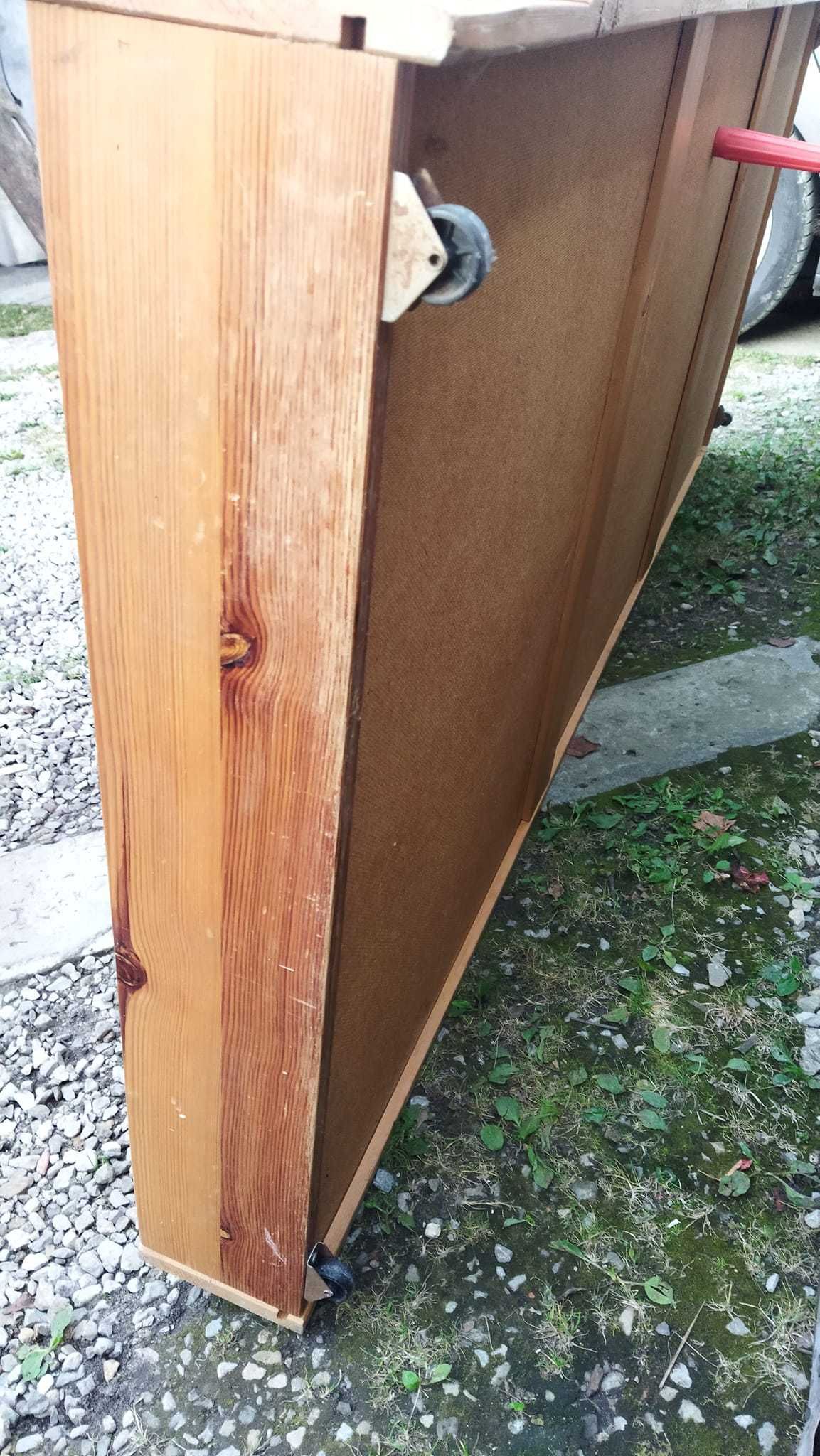 Skrzynia pod łóżko wysuwana na kółkach wytrzymała 198x82cm