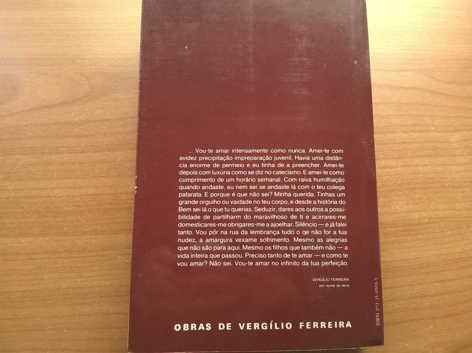 Em Nome da Terra (1.ª edição) - Vergílio Ferreira