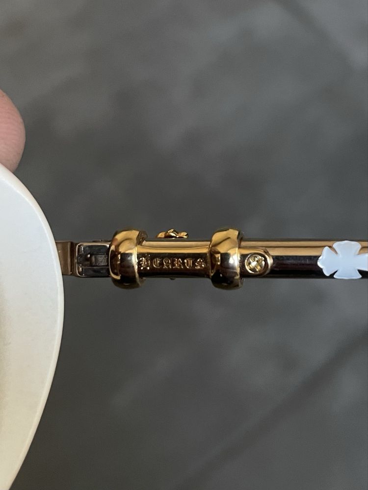 Óculos de Sol Chrome Hearts “Jackwacker” em ouro