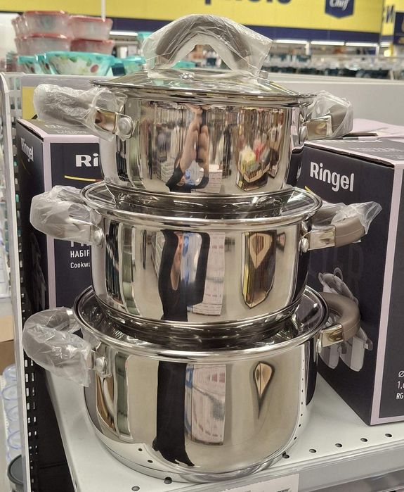 Алюмінієві каструлі, емальовані,емаль,алюминий,набори, поштучно,разние