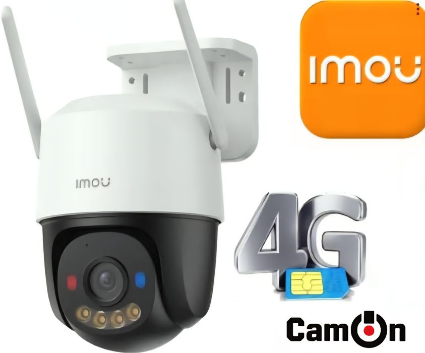 4G IP камера з SIM для дому та двору – нічне бачення, мікрофон, запис