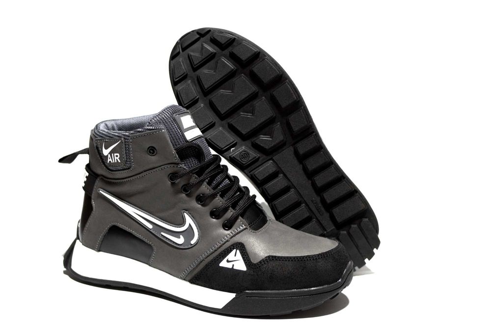 Зимові шкіряні кросівки Nike, черевики найк на хутрі. з 36 по 41р