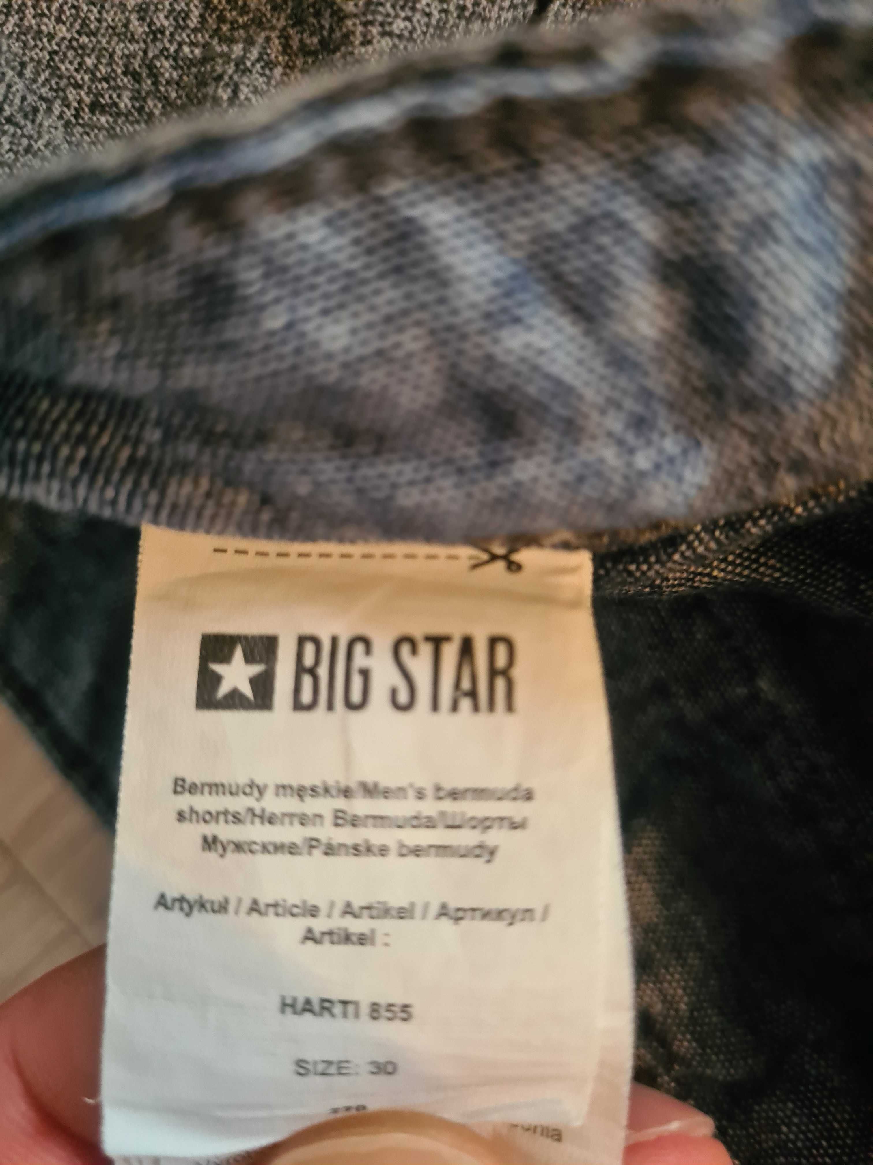 Szare spodenki męskie Big Star