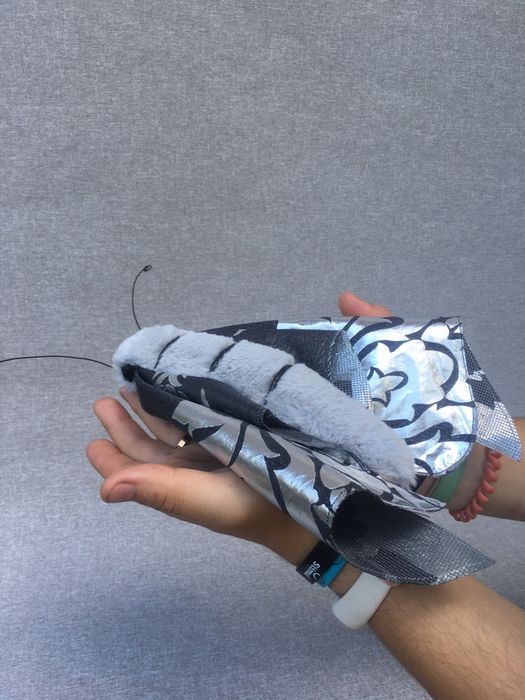 Интерьерная текстильная бабочка мотылек. Арт-текстиль бабочка