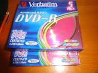 Płyty Verbatim DVD-R  4,7GB/120min 16x colour 10sztuk