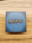 Pudełko prezentowe na biżuterię niebiezkie Harry Potter