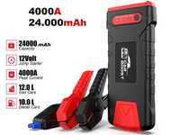 Booster Arranque Baterias 12V 4000A Power Bank USB 24.000mAh (NOVO)