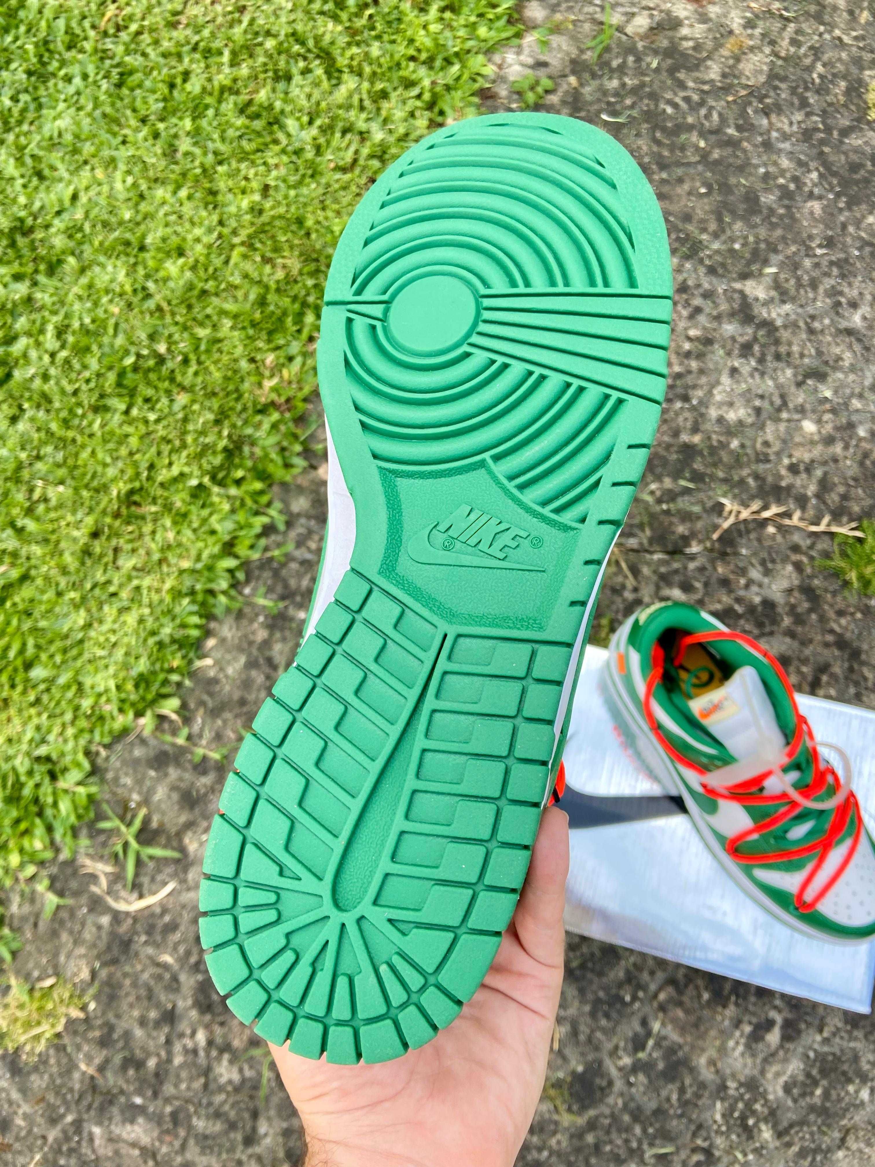 Sapatilhas Nike Off-White Dunk Pine Green Tamanho 44 Com Caixa
