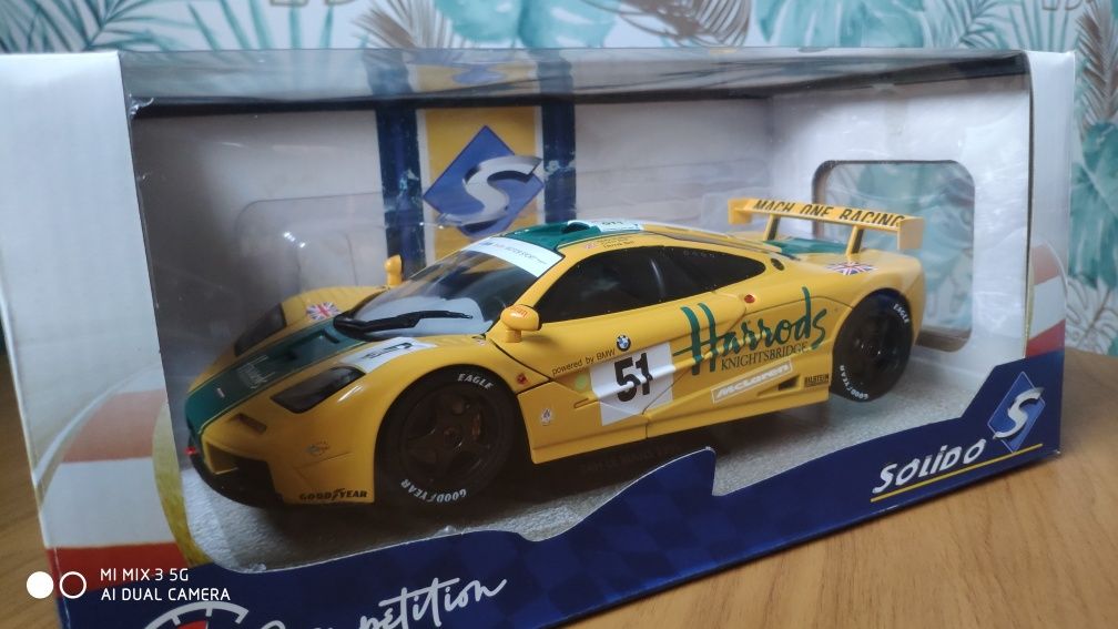 Model 1:18 McLAREN F1 GTR #51 3rd 24h Le MANS 1995, Solido