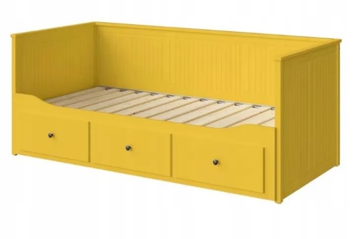 Leżanka łóżko Hemnes żółty niespotykany Ikea nowy w opakowaniu