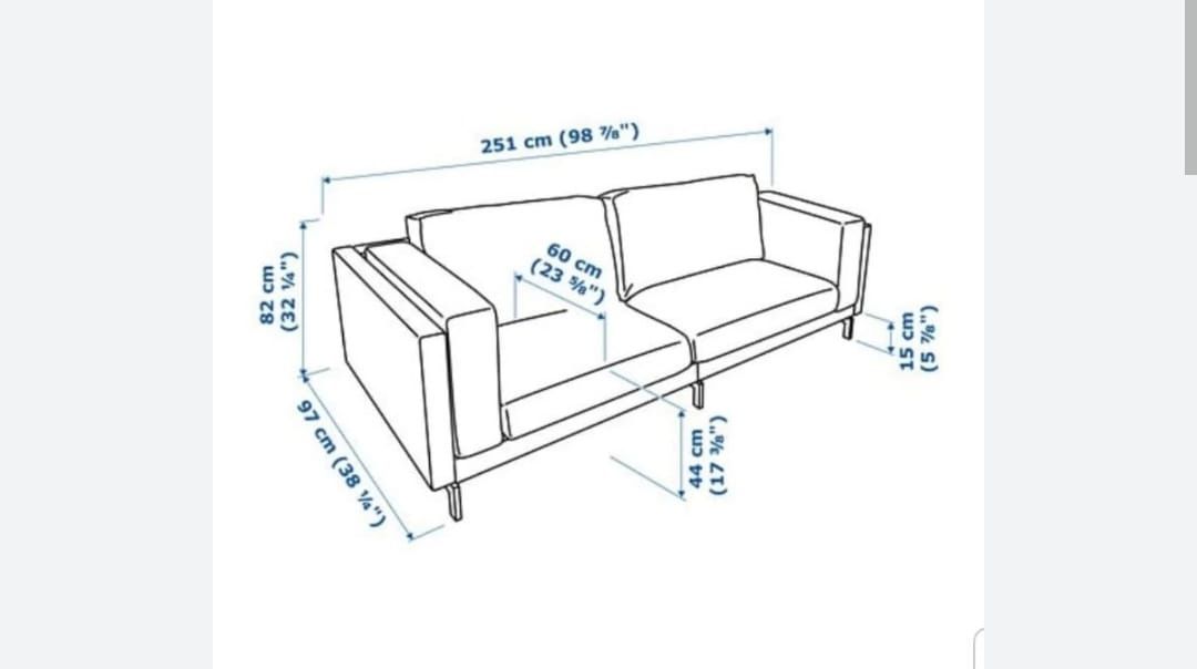 Sofás Nockeby (IKEA 3+3+chaise long)