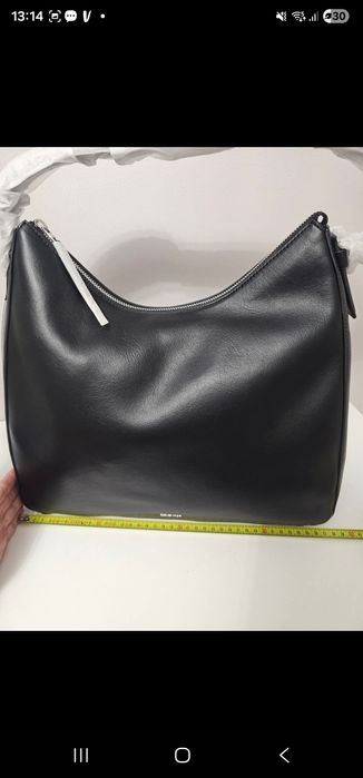 Torebka Calvin Klein bagietka shopperka shopper oryginalna czarna