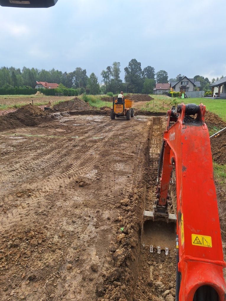Uslugi koparką ,usługi minikoparką,prace ziemne,wozidło,wiertnica,