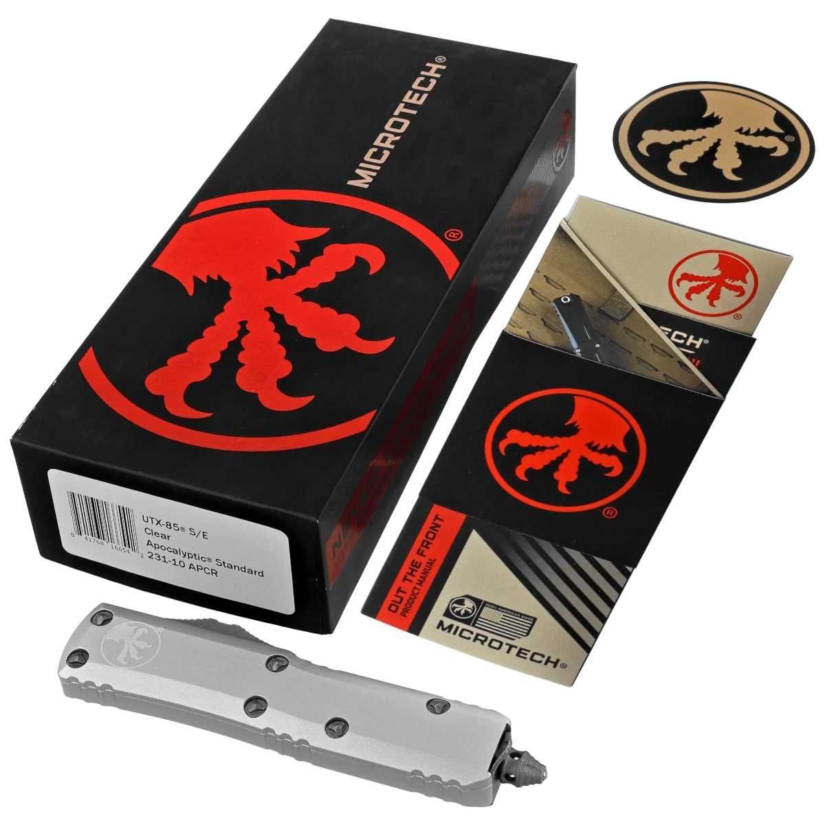 Nóż automatyczny OTF Microtech UTX-85 S/E Natural Clear Aluminium