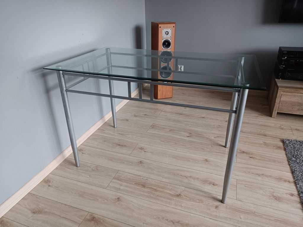stół szklany 120 x 76 cm