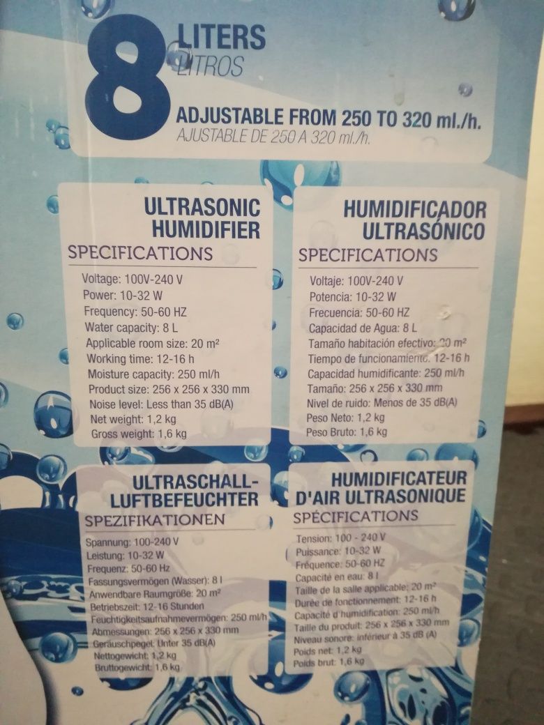 Humidificador MegaMist 8l VDL