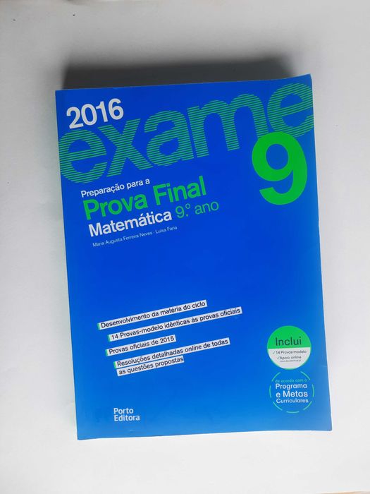 Exame - Preparação para a Prova Final 2016 - Matemática - 9.º Ano