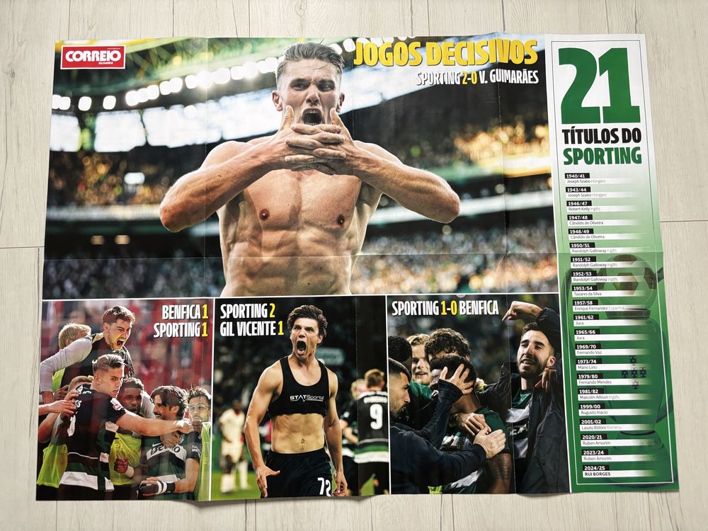 Poster Sporting Bicampeão 24/25
