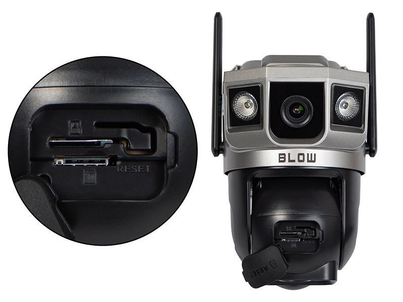 Zewnętrzna kamera 4G PTZ 4MP H-396-AOV + solar 78-666